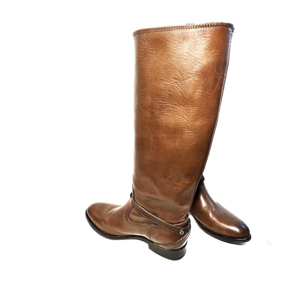 EUC Frye Brown  Lindsay Plate Riding Boots (Size 6) - Picture 10 of 13